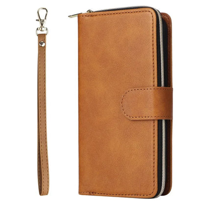 For Xiaomi Redmi Note 13 Pro 4G / Poco M6 Pro 4G Leather Case Zipper Wallet Phone Cover
