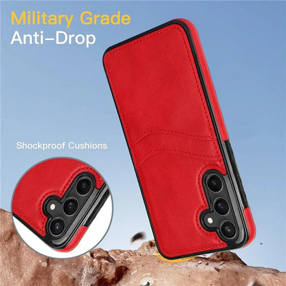 For Samsung Galaxy S23 FE Card Slot Design Phone Case Shockproof PU+TPU Phone Cover