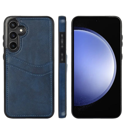 For Samsung Galaxy S23 FE Card Slot Design Phone Case Shockproof PU+TPU Phone Cover