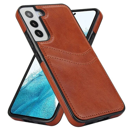 For Samsung Galaxy S22+ 5G Multifunction Phone Shell Card Slot PU+TPU Mobile Phone Case