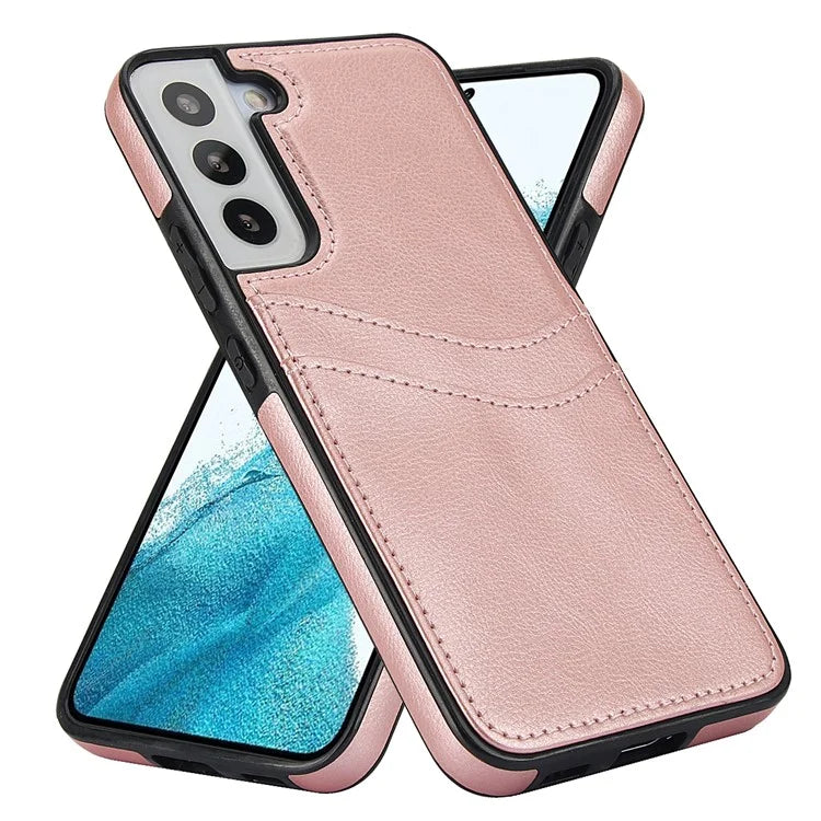 For Samsung Galaxy S22+ 5G Multifunction Phone Shell Card Slot PU+TPU Mobile Phone Case