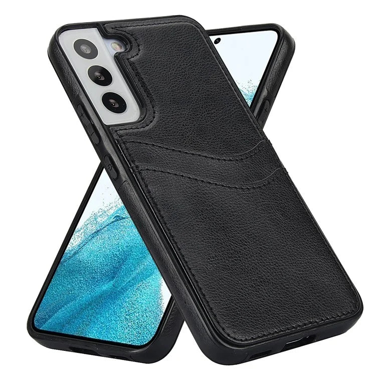 For Samsung Galaxy S22+ 5G Multifunction Phone Shell Card Slot PU+TPU Mobile Phone Case