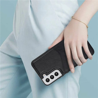 For Samsung Galaxy S22+ 5G Multifunction Phone Shell Card Slot PU+TPU Mobile Phone Case
