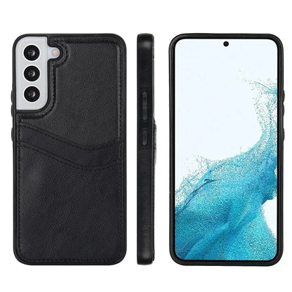 For Samsung Galaxy S22+ 5G Multifunction Phone Shell Card Slot PU+TPU Mobile Phone Case
