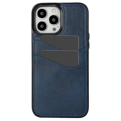 For iPhone 12 / 12 Pro Case Card Holder PU+TPU Phone Shell