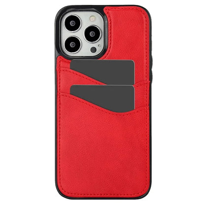 For iPhone 12 / 12 Pro Case Card Holder PU+TPU Phone Shell