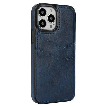 For iPhone 12 Pro Max Case Shockproof PU+TPU Phone Shell with Card Holder