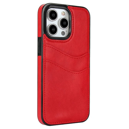 For iPhone 15 Pro Case PU+TPU Phone Shell with Card Slot