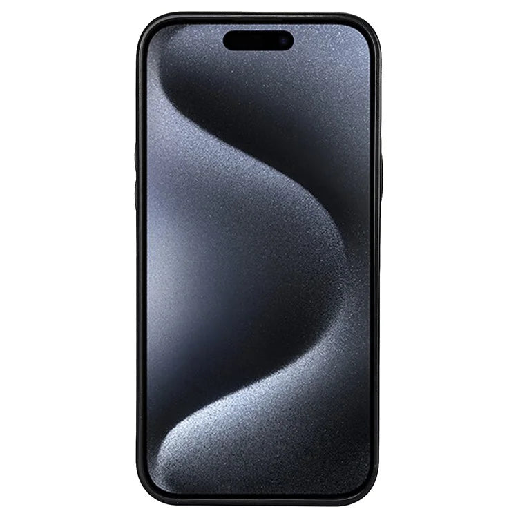 For iPhone 15 Pro Case PU+TPU Phone Shell with Card Slot