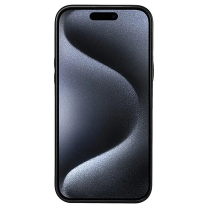 For iPhone 15 Pro Case PU+TPU Phone Shell with Card Slot