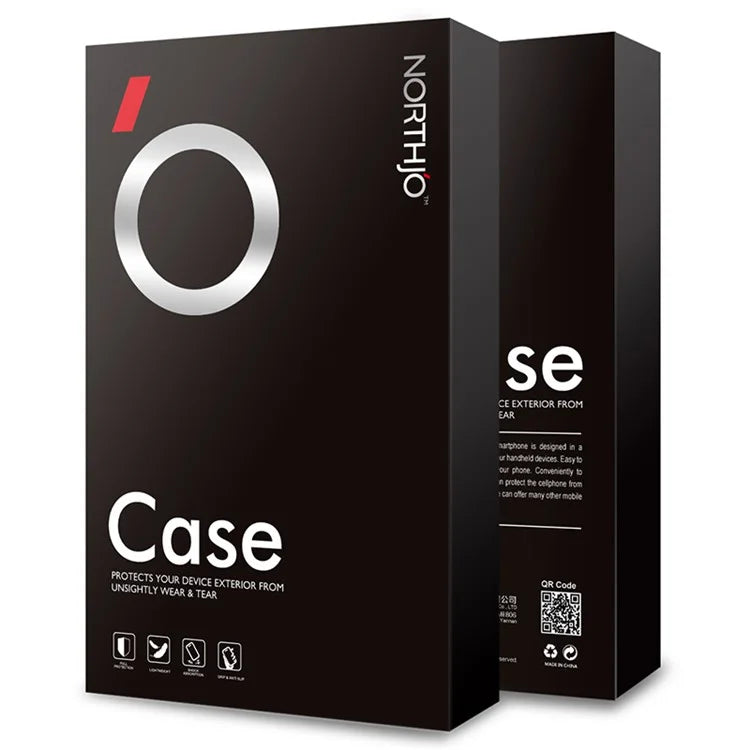 NORTHJO For Xiaomi 14 Case TPU Shock Absorbing Phone Cover with Tempered Glass Film