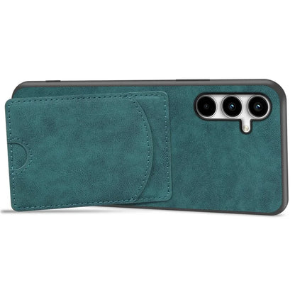 For Samsung Galaxy A55 5G Case Card Slot PU+PC+TPU Kickstand Phone Cover