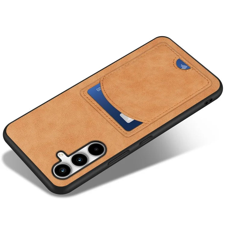 For Samsung Galaxy A55 5G Case Card Slot PU+PC+TPU Kickstand Phone Cover