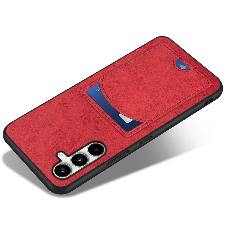 For Samsung Galaxy A55 5G Case Card Slot PU+PC+TPU Kickstand Phone Cover