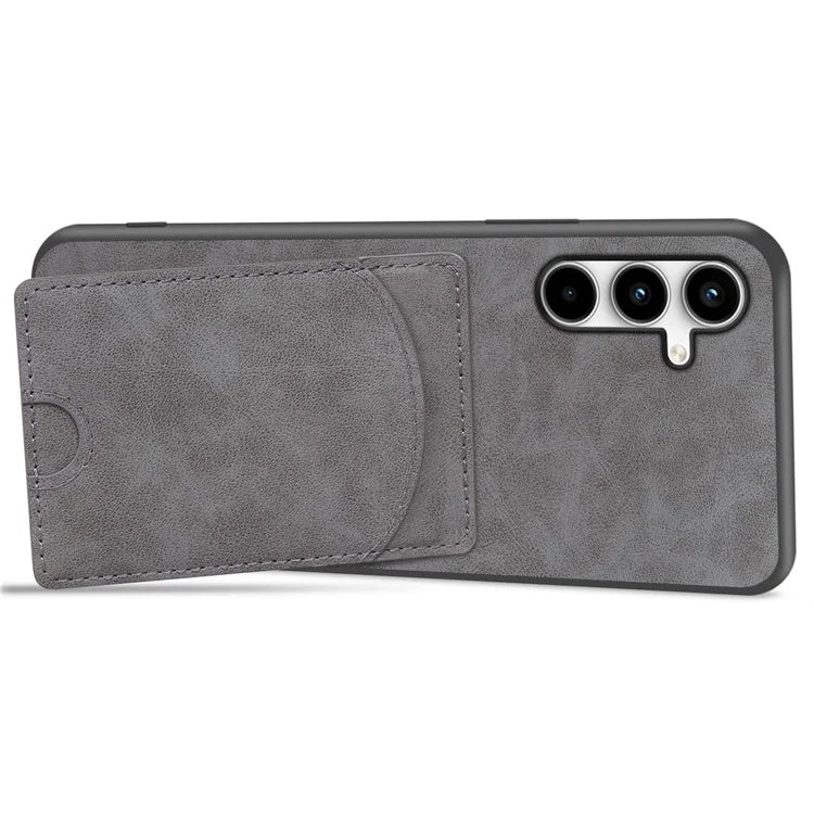 For Samsung Galaxy A55 5G Case Card Slot PU+PC+TPU Kickstand Phone Cover