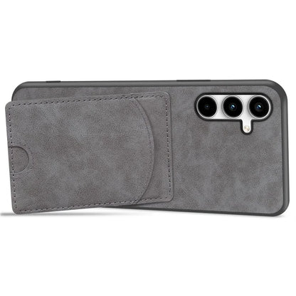 For Samsung Galaxy A55 5G Case Card Slot PU+PC+TPU Kickstand Phone Cover