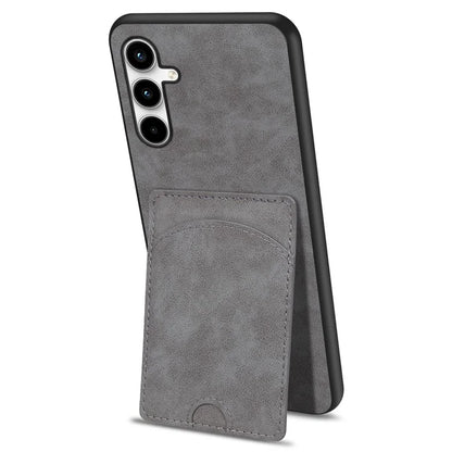 For Samsung Galaxy A55 5G Case Card Slot PU+PC+TPU Kickstand Phone Cover