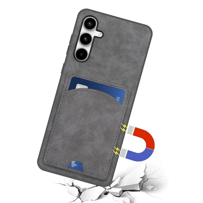 For Samsung Galaxy A55 5G Case Card Slot PU+PC+TPU Kickstand Phone Cover
