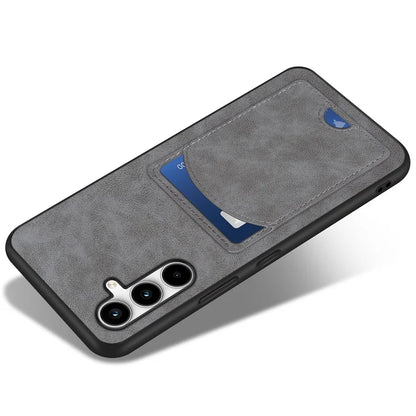 For Samsung Galaxy A55 5G Case Card Slot PU+PC+TPU Kickstand Phone Cover