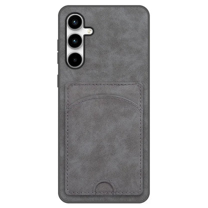 For Samsung Galaxy A55 5G Case Card Slot PU+PC+TPU Kickstand Phone Cover