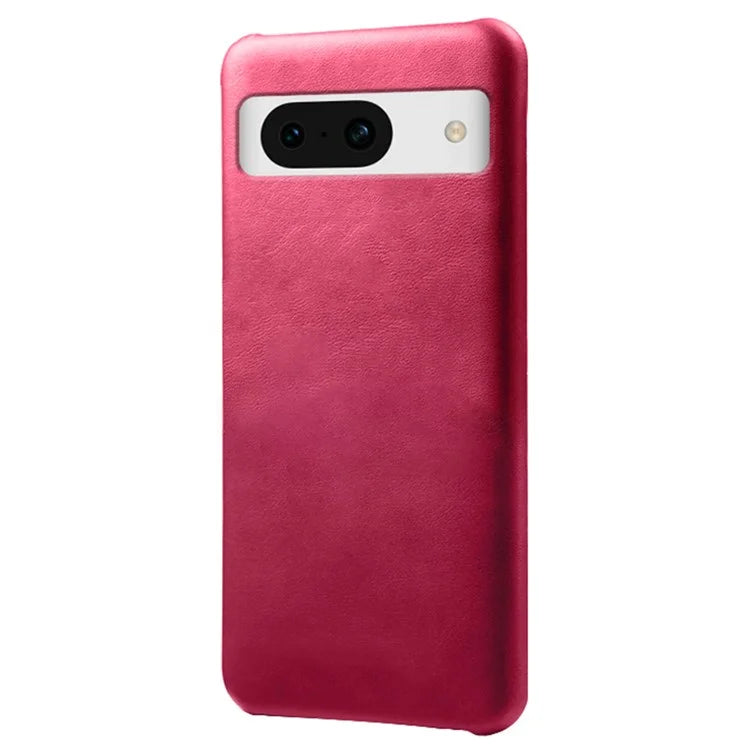 For Google Pixel 8a Case Calf Texture PU Leather Hard PC Phone Cover