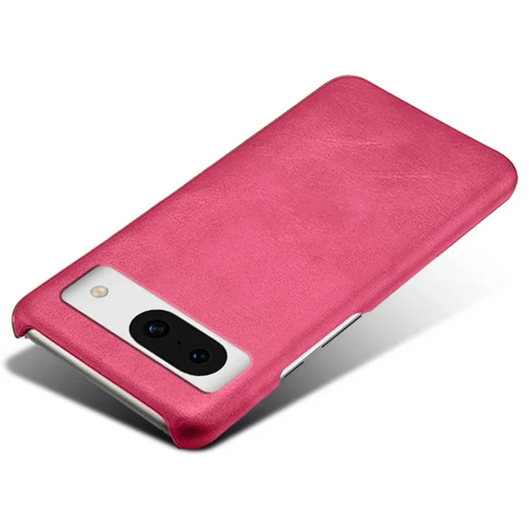 For Google Pixel 8a Case Calf Texture PU Leather Hard PC Phone Cover