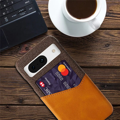 For Google Pixel 8a Phone Case with Card Slot PU Leather+PC Back Cover