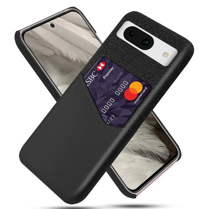 For Google Pixel 8a Phone Case with Card Slot PU Leather+PC Back Cover