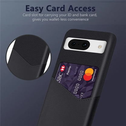 For Google Pixel 8a Phone Case with Card Slot PU Leather+PC Back Cover