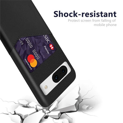 For Google Pixel 8a Phone Case with Card Slot PU Leather+PC Back Cover