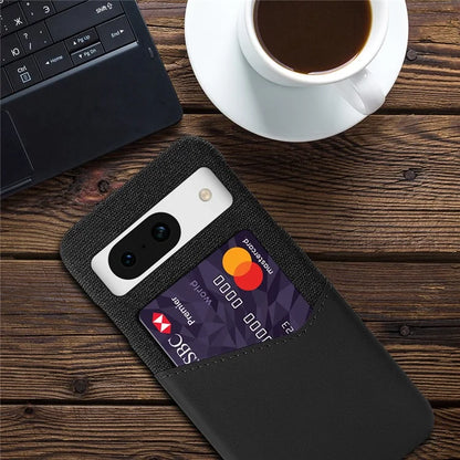 For Google Pixel 8a Phone Case with Card Slot PU Leather+PC Back Cover