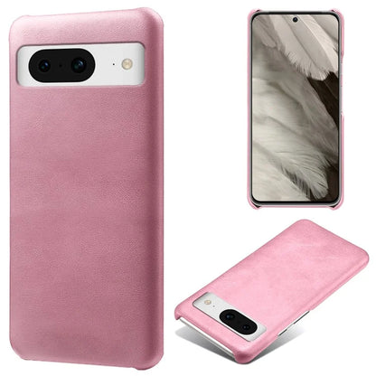 For Google Pixel 8 Phone Case Calf Texture PU Leather Coated PC Back Cover