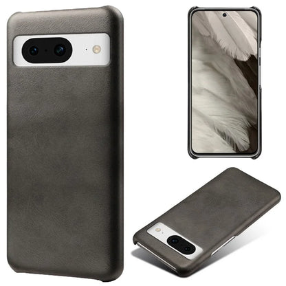 For Google Pixel 8 Phone Case Calf Texture PU Leather Coated PC Back Cover