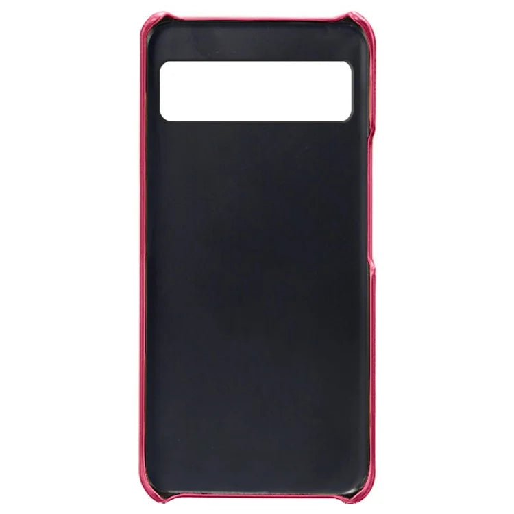 For Google Pixel 8 Phone Case Calf Texture PU Leather Coated PC Back Cover