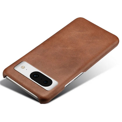 For Google Pixel 8 Phone Case Calf Texture PU Leather Coated PC Back Cover