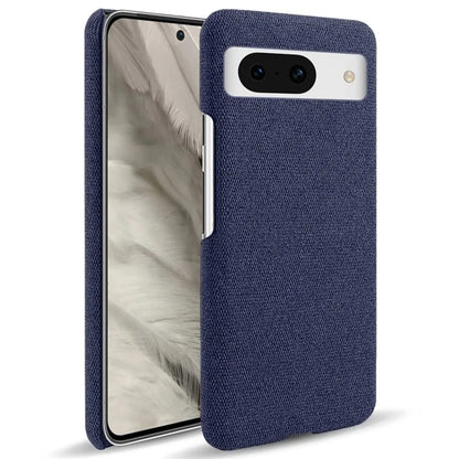 For Google Pixel 8a Case Fabric Cloth+PC Solid Color Design Back Phone Cover