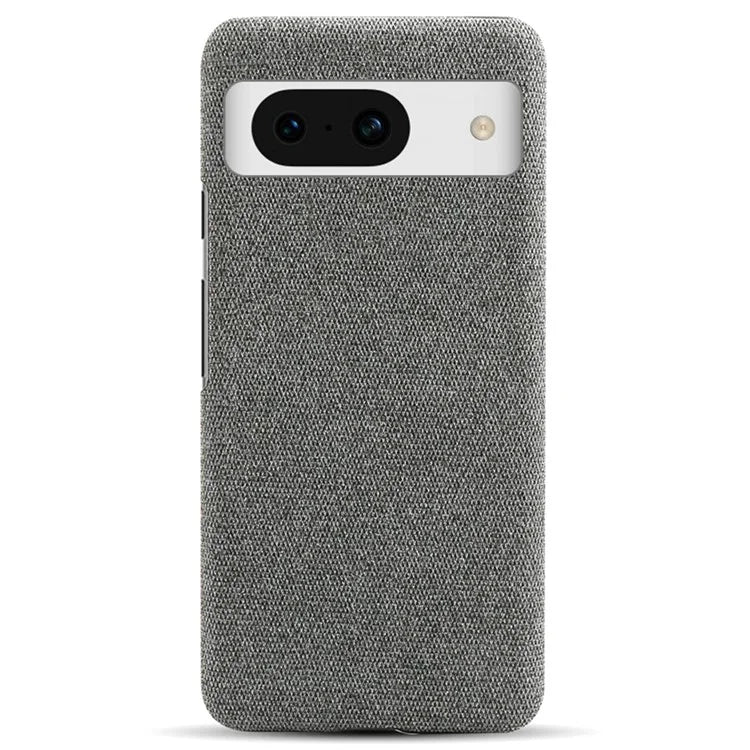 For Google Pixel 8a Case Fabric Cloth+PC Solid Color Design Back Phone Cover