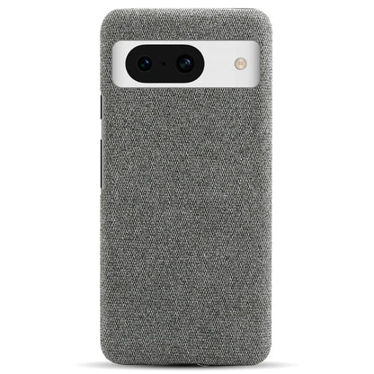 For Google Pixel 8a Case Fabric Cloth+PC Solid Color Design Back Phone Cover