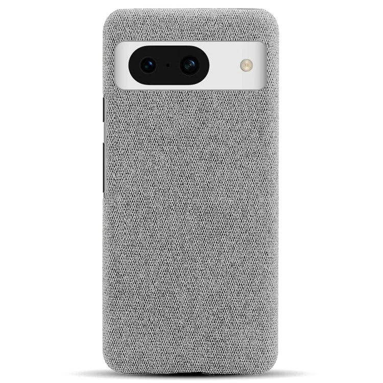 For Google Pixel 8a Case Fabric Cloth+PC Solid Color Design Back Phone Cover