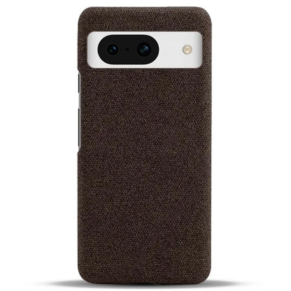 For Google Pixel 8a Case Fabric Cloth+PC Solid Color Design Back Phone Cover