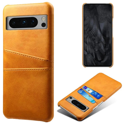 For Google Pixel 8 Pro Slim Case Card Slots PU+PC Phone Cover