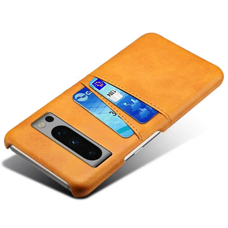 For Google Pixel 8 Pro Slim Case Card Slots PU+PC Phone Cover