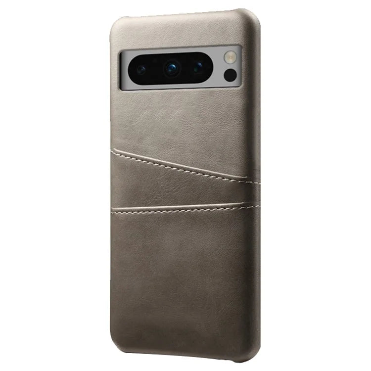 For Google Pixel 8 Pro Slim Case Card Slots PU+PC Phone Cover