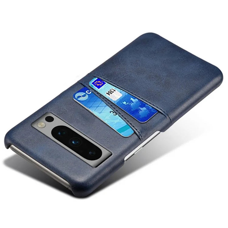 For Google Pixel 8 Pro Slim Case Card Slots PU+PC Phone Cover