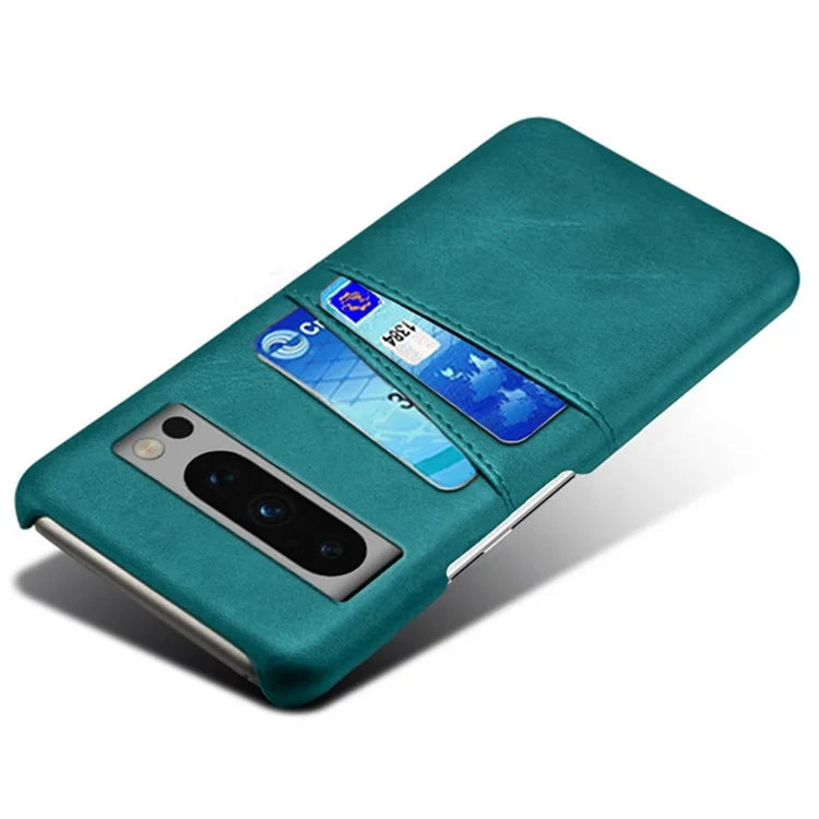 For Google Pixel 8 Pro Slim Case Card Slots PU+PC Phone Cover