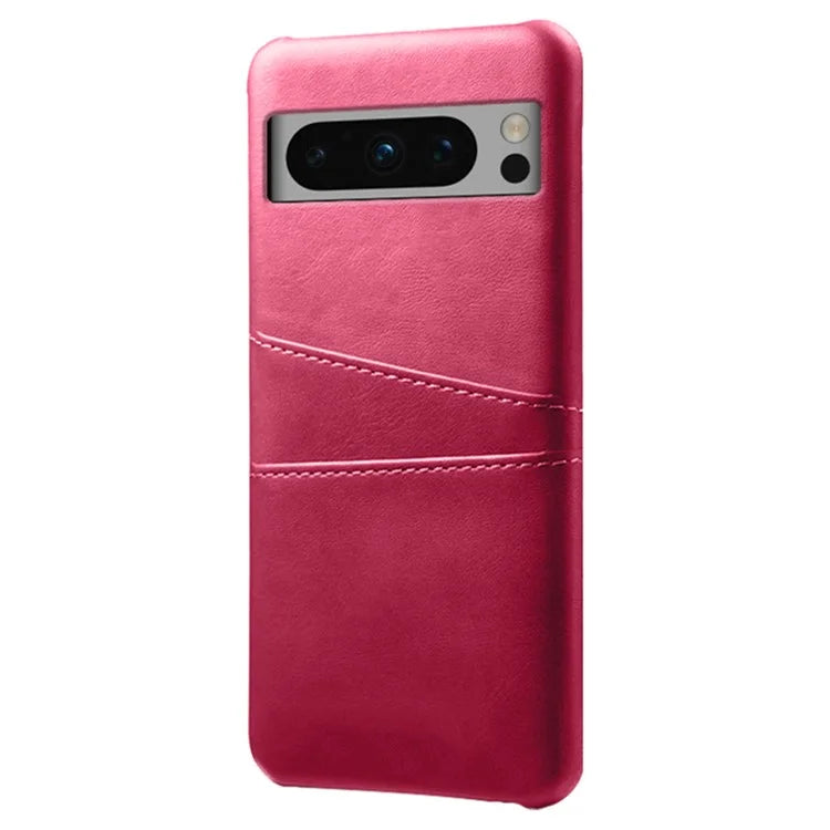 For Google Pixel 8 Pro Slim Case Card Slots PU+PC Phone Cover