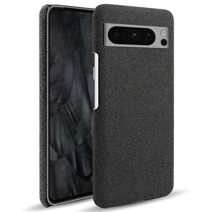 For Google Pixel 8 Pro Case Solid Color Fabric Cloth+PC Shockproof Phone Cover