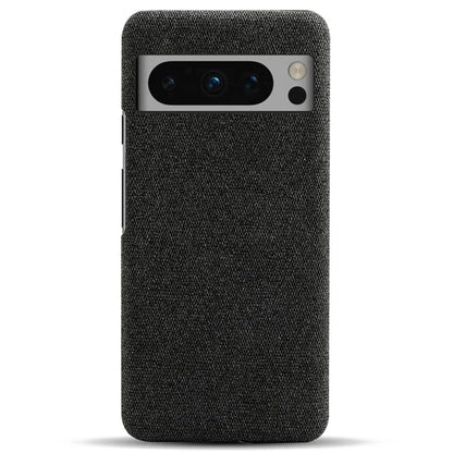 For Google Pixel 8 Pro Case Solid Color Fabric Cloth+PC Shockproof Phone Cover