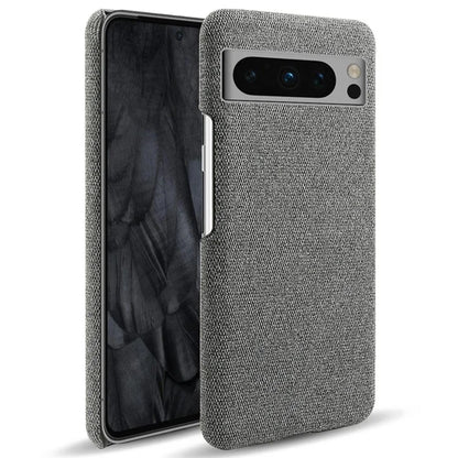 For Google Pixel 8 Pro Case Solid Color Fabric Cloth+PC Shockproof Phone Cover