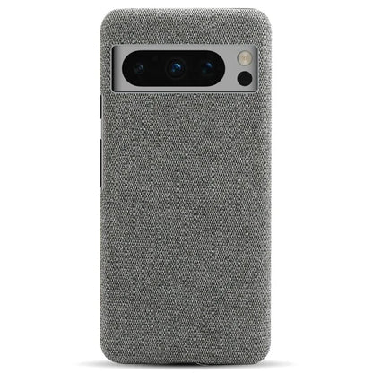 For Google Pixel 8 Pro Case Solid Color Fabric Cloth+PC Shockproof Phone Cover